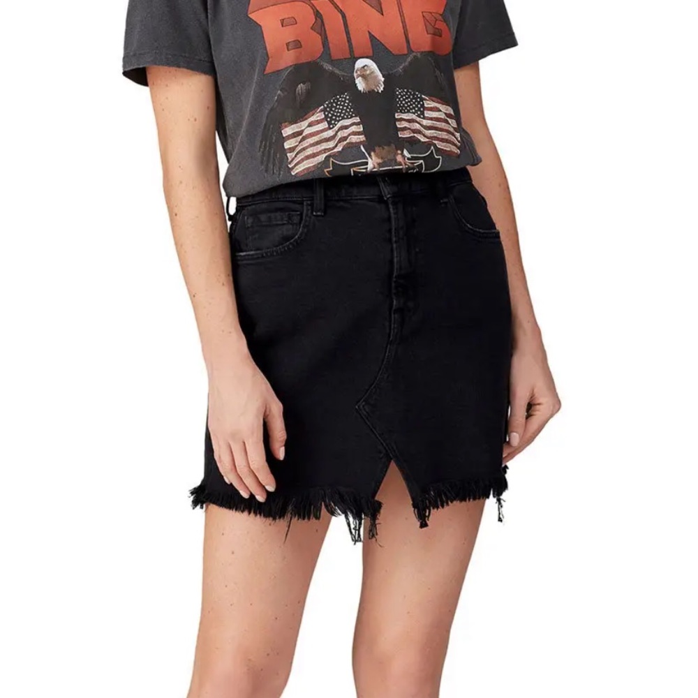 Urban Renewal Remade Levi’s Notched Denim Mini Skirt
